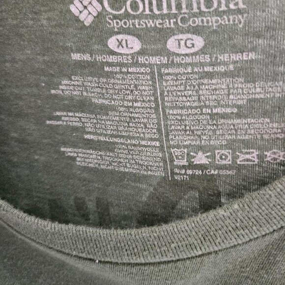Men`s XL Green Colombia T-Shirt - I`M NOT LOST I`M EXPLORING - Picture 3 of 3